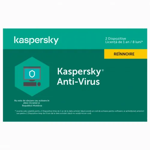 Kaspersky Anti-Virus Card 2 Dt 1 Year Renewal