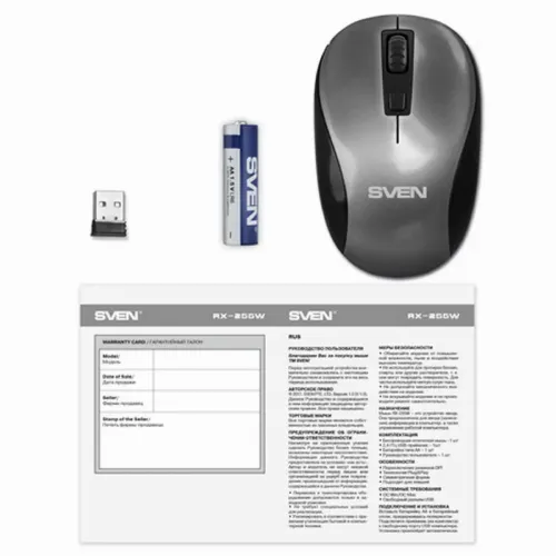 Mouse Wireless SVEN RX-255W, Gri