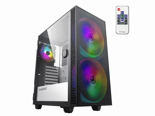 Компьютерный корпус Gamemax Aero, Midi-Tower, ATX, Чёрный