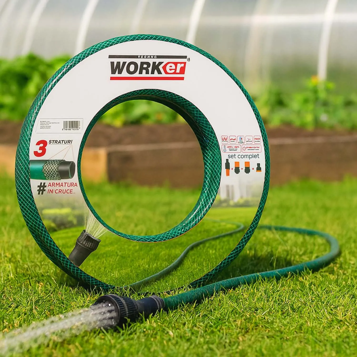 Furtun de gradina TECHNOWORKER PVC 1/2x30m