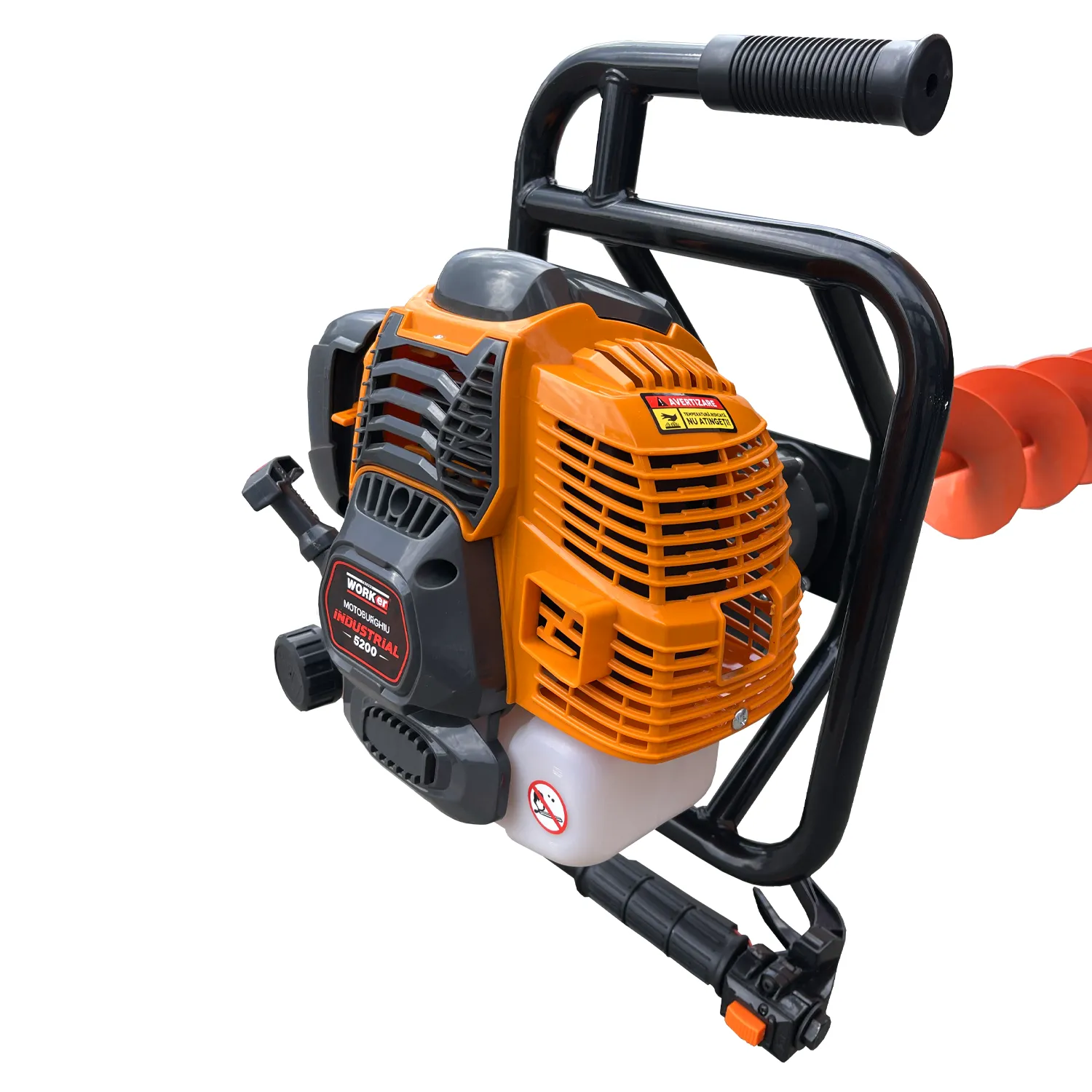 Мотобур TECHNOWORKER 5200 Industrial, с буром 150mm*800mm — 3