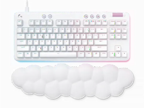 Gaming Keyboard Logitech G713, Mechanical, TKL, PBT keycaps, GX Tactile, RGB, US Layout, White