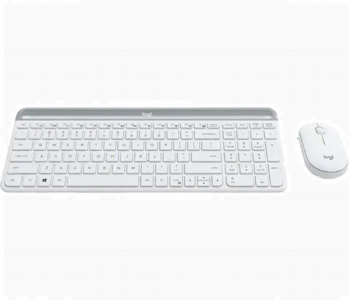 Set Tastatură + Mouse Logitech MK470, Fără fir, Alb