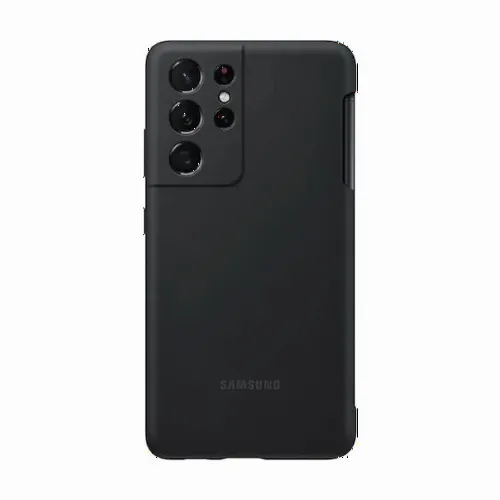 Чехол Samsung Galaxy S21 Ultra Silicone Cover with S-Pen, Чёрный