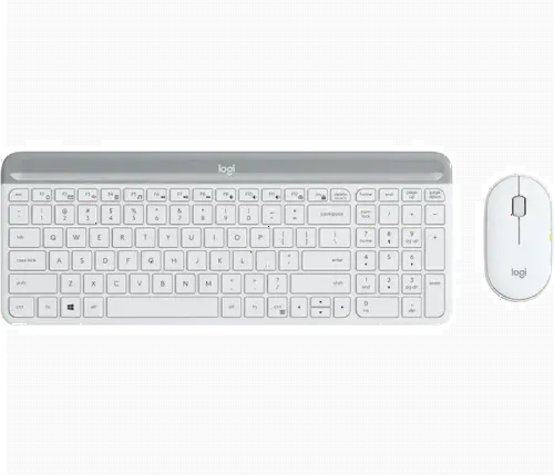 Set Tastatură + Mouse Logitech MK470, Fără fir, Alb