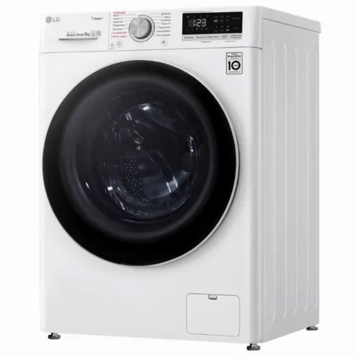 Mașină de spălat LG F4V5VS0W, 9kg, Alb