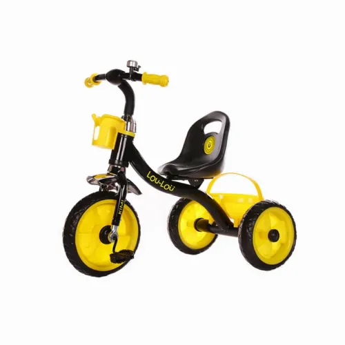 Bicicletă cu trei roți Kikka Boo Lou-Lou Kimi, Galben