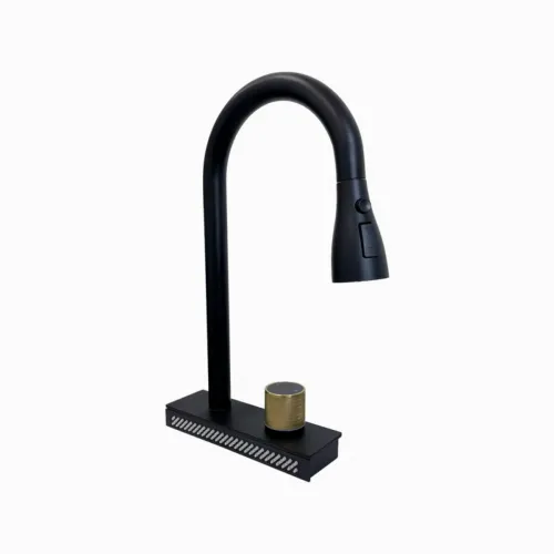 Baterie bucatarie cu dus SanDonna ASTER Negru