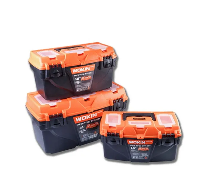 Set 3 cutii din plastic pentru unelte Wokin