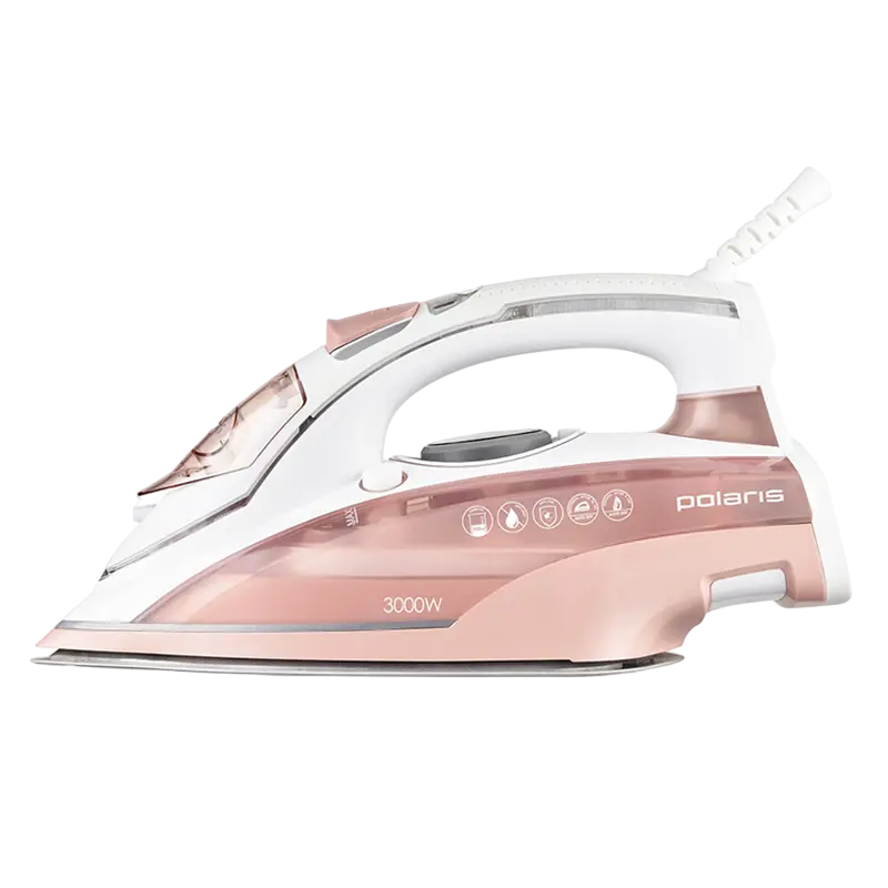 Утюг Polaris PIR3074SG, 3000Вт, Белый | Коралловый