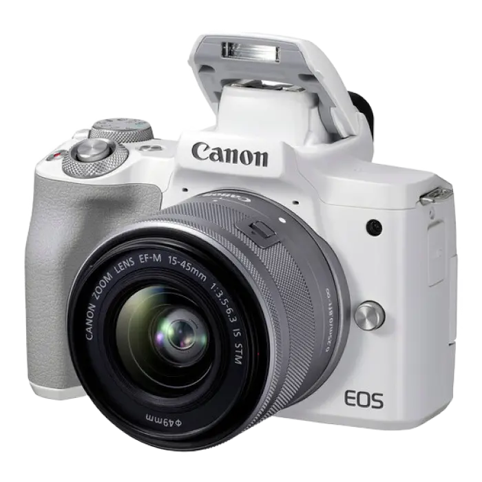 Беззеркальный фотоаппарат Canon EOS M50 Mark II, White + EF-M 15-45 IS, Белый