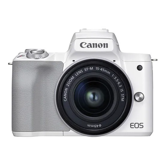 Беззеркальный фотоаппарат Canon EOS M50 Mark II, White + EF-M 15-45 IS, Белый