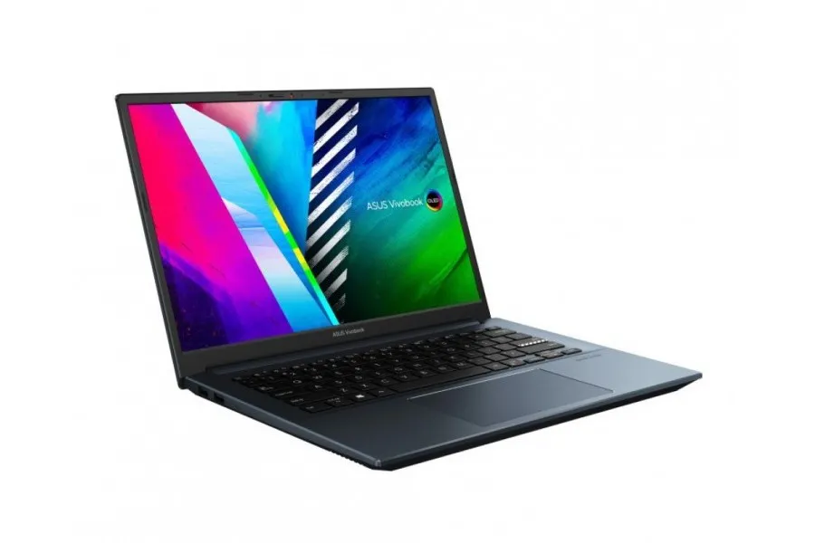 Laptop 14" ASUS Vivobook Pro 14 OLED M3401QA, Quiet Blue, AMD Ryzen 5 5600H, 8GB/256GB, Fără SO