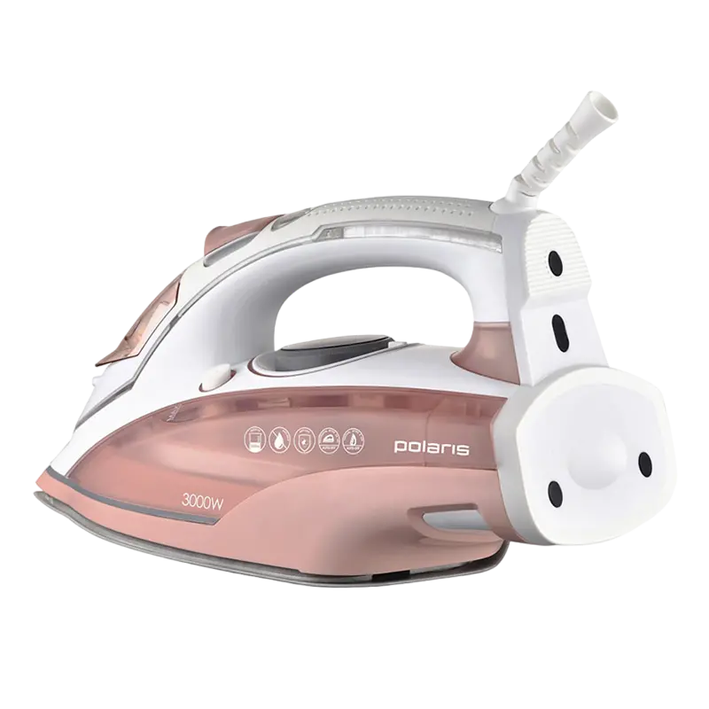 Утюг Polaris PIR3074SG, 3000Вт, Белый | Коралловый