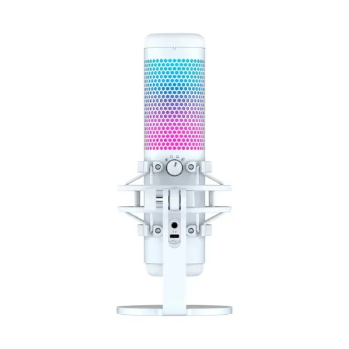 Microfon Gaming HyperX QuadCast S, Cu fir, Alb