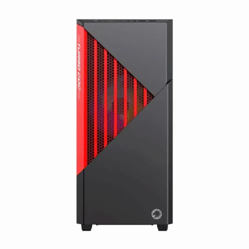 Компьютерный корпус Gamemax Contac COC, Midi-Tower, ATX, Черный/Красный