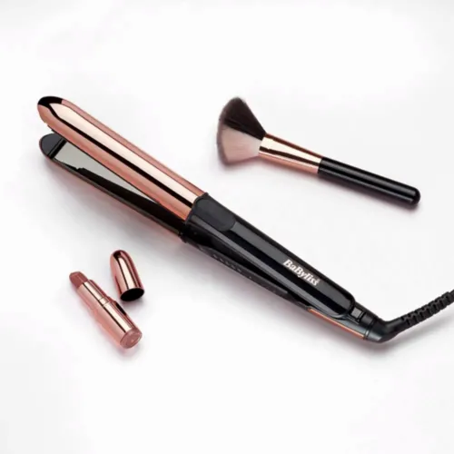 Placă de îndreptat părul BaByliss Straight & Curl Brilliance ST482E, Negru | Auriu