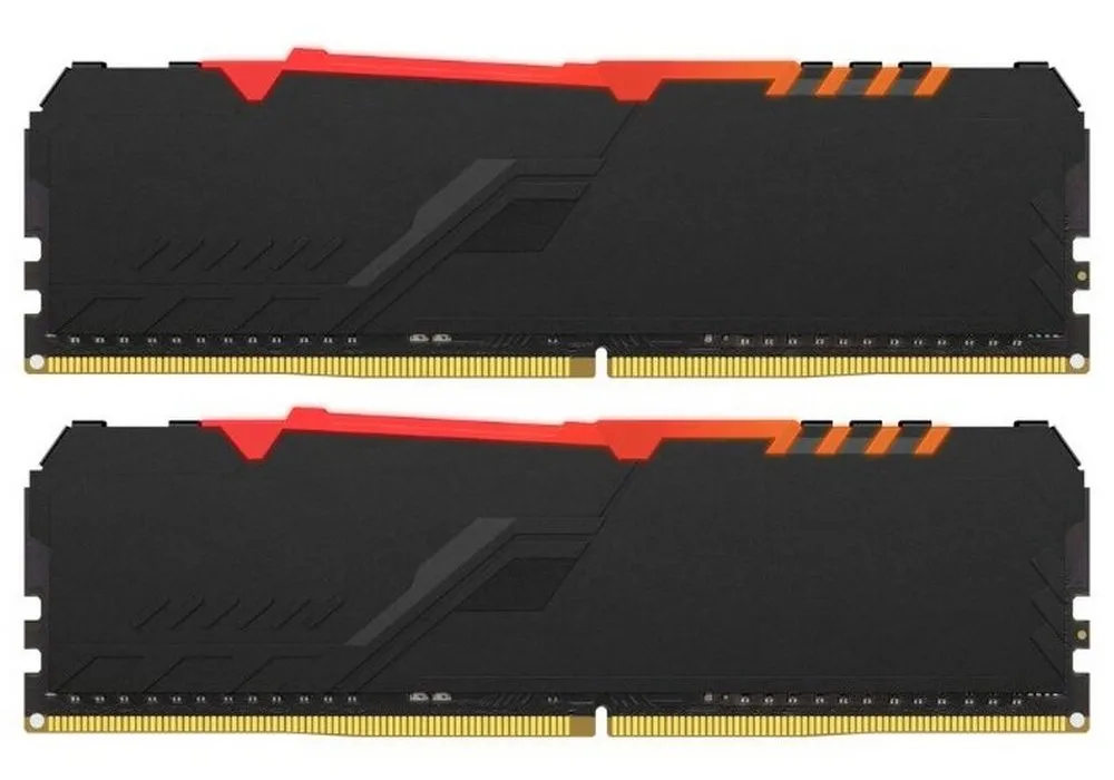 Memorie RAM Kingston HyperX FURY RGB, DDR4 SDRAM, 3200 MHz, 16GB, HX432C16FB3AK2/16