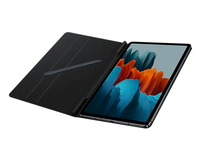 Чехол для планшета Samsung Tab S7 Book Cover, 11", Полиуретан, Чёрный