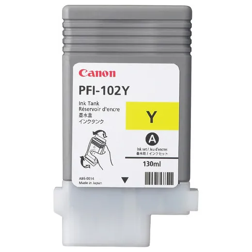 Cartuș de cerneală Canon PFI-102, 130ml, Galben