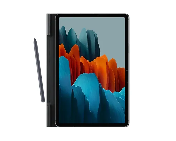 Чехол для планшета Samsung Tab S7 Book Cover, 11", Полиуретан, Чёрный