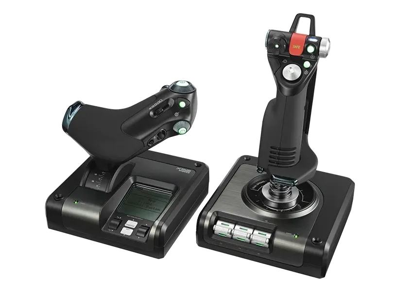 Joystick Logitech G X52 Pro HOTAS, Throttle and Stick Simulation Controller 