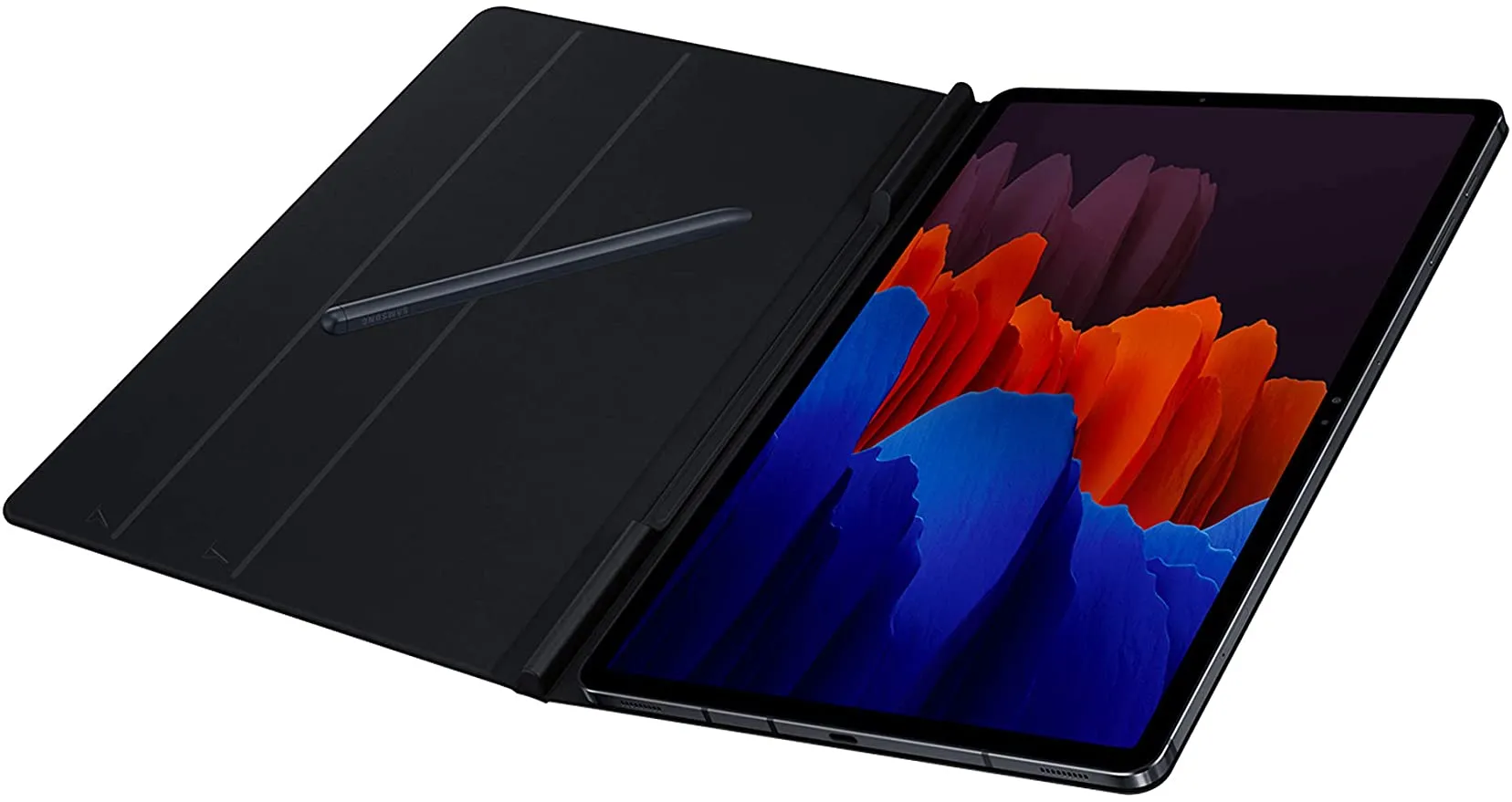 Чехол для планшета Samsung Tab S7 Book Cover, 11", Полиуретан, Чёрный