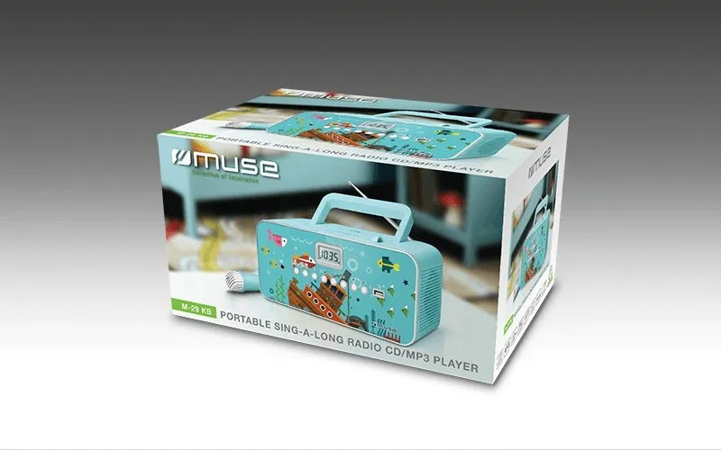 Портативное радио MUSE M-29 KB, Бирюзовый