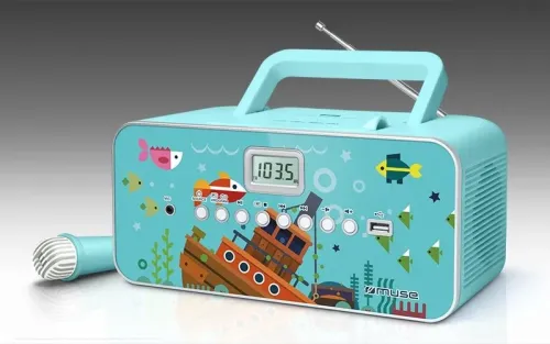 Radio portabil MUSE M-29 KB, Turcoaz
