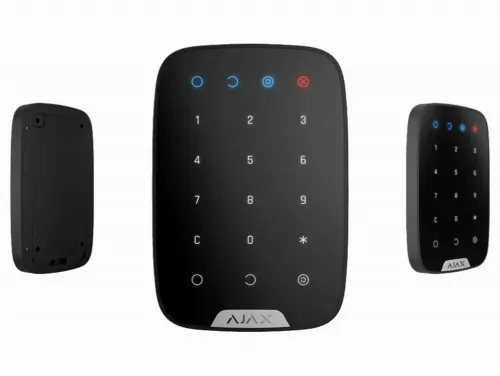 Tastatură tactilă fără fir Ajax KeyPad, Negru