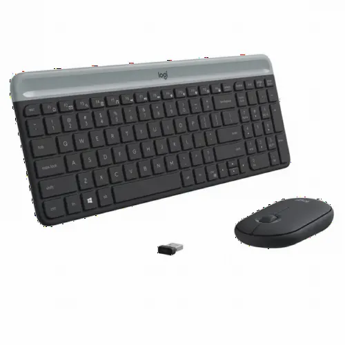 Set Tastatură + Mouse Logitech MK470, Fără fir, Negru