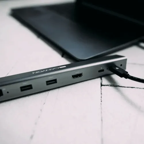 Docking Station Canyon DS-6, 6-in-1, 2xUSB Type-C, 2xUSB 3.0, 1xHDMI 2.0, 1xLAN, 3.5mm