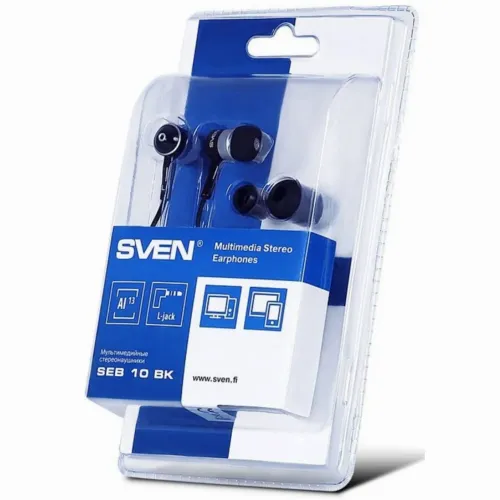 Căști SVEN SEB 10 BK, Negru/Argintiu