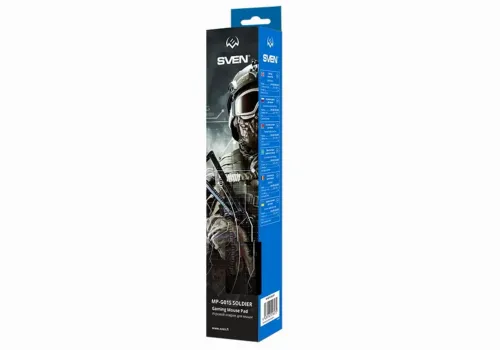 Gaming Mouse Pad SVEN MP-G01S Soldier, 230 x 200 x 2mm, Fabric surface, Rubberized base, Picture
