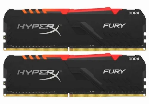 Memorie RAM Kingston HyperX FURY RGB, DDR4 SDRAM, 3200 MHz, 16GB, HX432C16FB3AK2/16