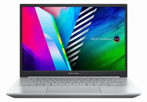 Laptop 14" ASUS Vivobook Pro 14 OLED M3401QA, Cool Silver, AMD Ryzen 5 5600H, 8GB/256GB, Fără SO