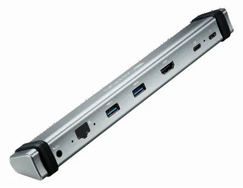 Docking Station Canyon DS-6, 6-in-1, 2xUSB Type-C, 2xUSB 3.0, 1xHDMI 2.0, 1xLAN, 3.5mm