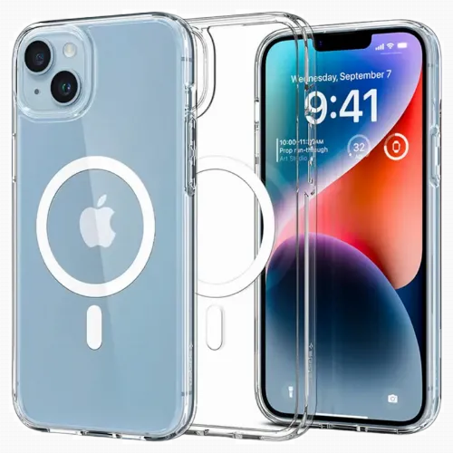 Чехол Spigen iPhone 14, Ultra Hybrid Mag Magsafe, Белый