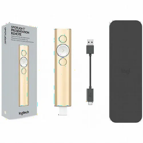 Презентер Logitech Spotlight, Золотой
