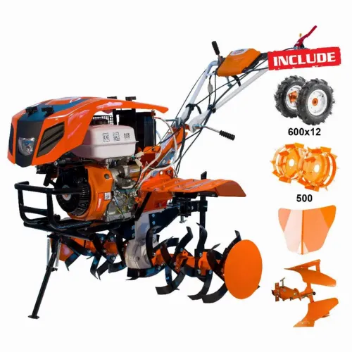 Motocultor Ruris 918ACC + roti cauciuc 6.00-12+rarita+plug reversibil rev2+roti metalice 500+set contragreutati 20kg