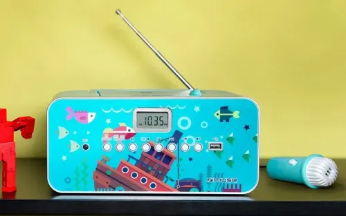 Radio portabil MUSE M-29 KB, Turcoaz