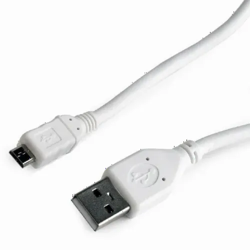 Cablu încărcare și sincronizare Cablexpert CCP-mUSB2-AMBM-W-0.5M, USB Type-A/micro-USB, 0,5m, Alb