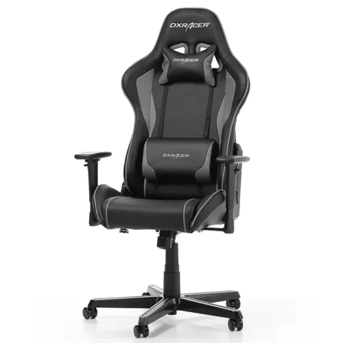 Игровое кресло DXRacer Formula, Искусственная кожа, Черный/Серый