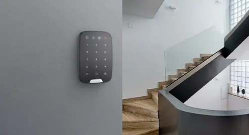 Tastatură tactilă fără fir Ajax KeyPad, Negru