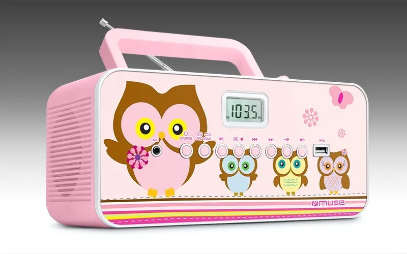 Портативное радио MUSE M-29 KP, Розовый