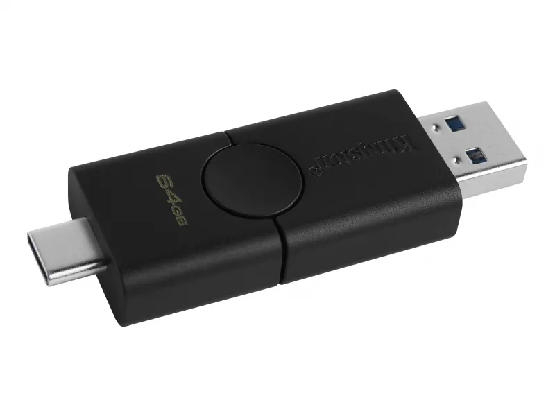 USB Flash накопитель Kingston DataTraveler Duo, 64Гб, Чёрный