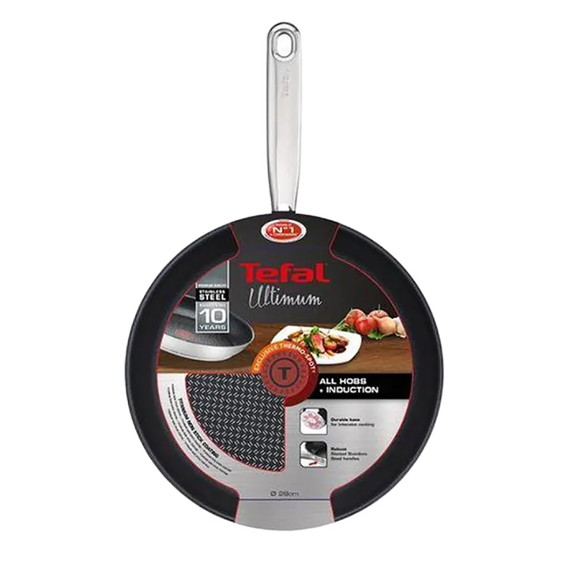 Tigaie Tefal H8120644, 4L, 28cm, Argintiu