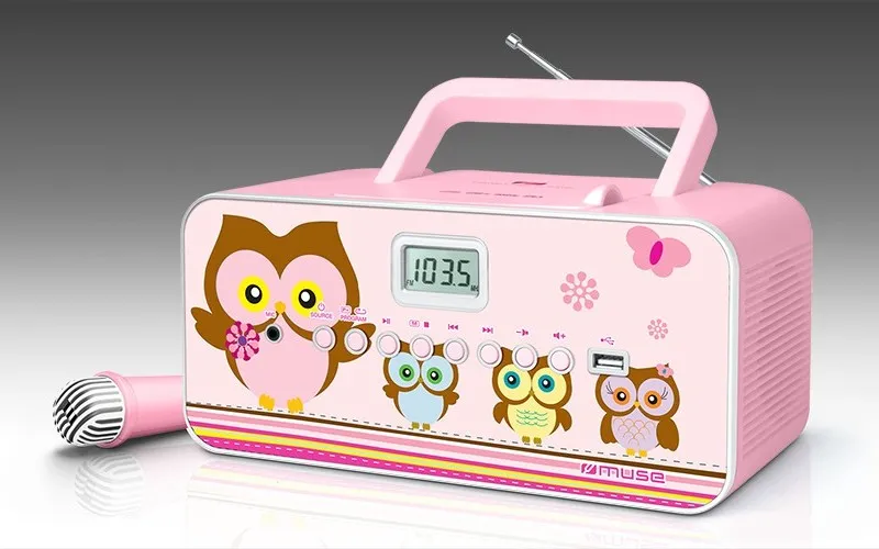 Портативное радио MUSE M-29 KP, Розовый