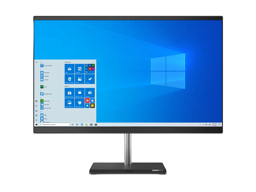 Computer All-in-One Lenovo V50a 24IMB, 23,8", Intel Core i5-10400T, 16GB/512GB, Fără SO, Negru