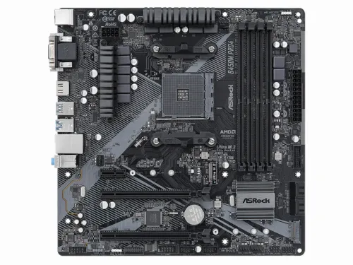 Placă de bază ASRock B450M PRO4 R2.0, AM4, AMD B450, Micro-ATX